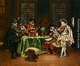 Famous Interior Paintings - Interior with Troubadours